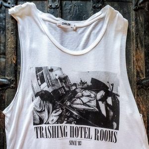 CHRLDR "Trashing Hotel Rooms Since '03" Muscle Tee